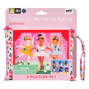 Yamann dwustronne puzzle balerina z motywem trzech tańczących dziewczynek w tutu