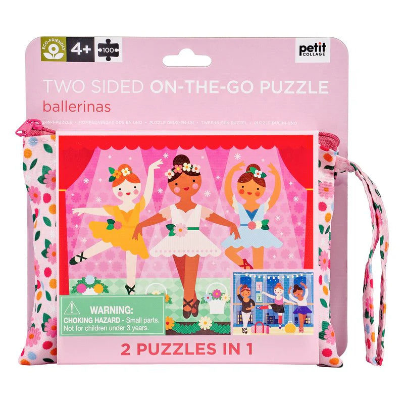 Yamann dwustronne puzzle balerina z motywem trzech tańczących dziewczynek w tutu