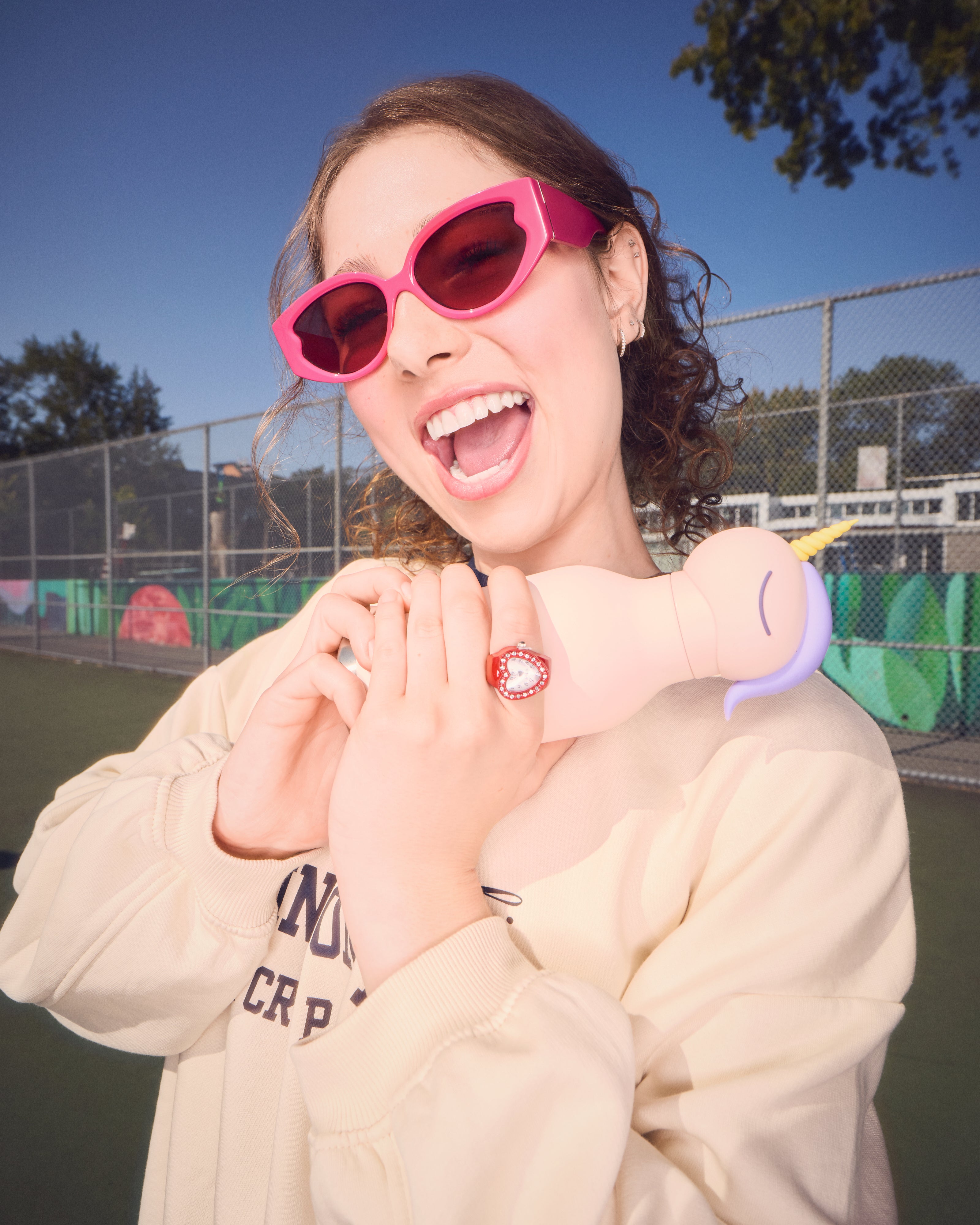 Butelka termiczna ze słomką Bestie Asobu – Jednorożec 460 ml