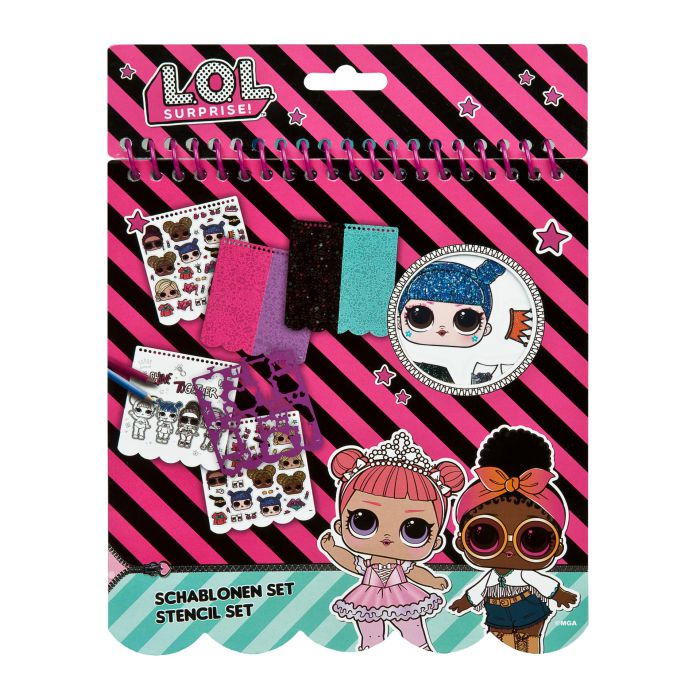 LOL Surprise coloring book for kids with stickers and templates for creative painting