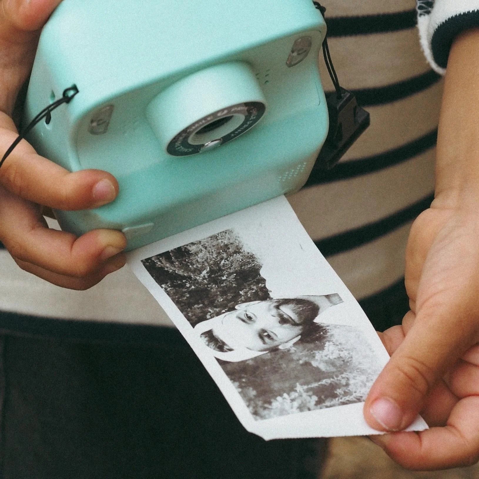 Aparat cyfrowy PixiPrint MOB z funkcją drukowania – turkusowy