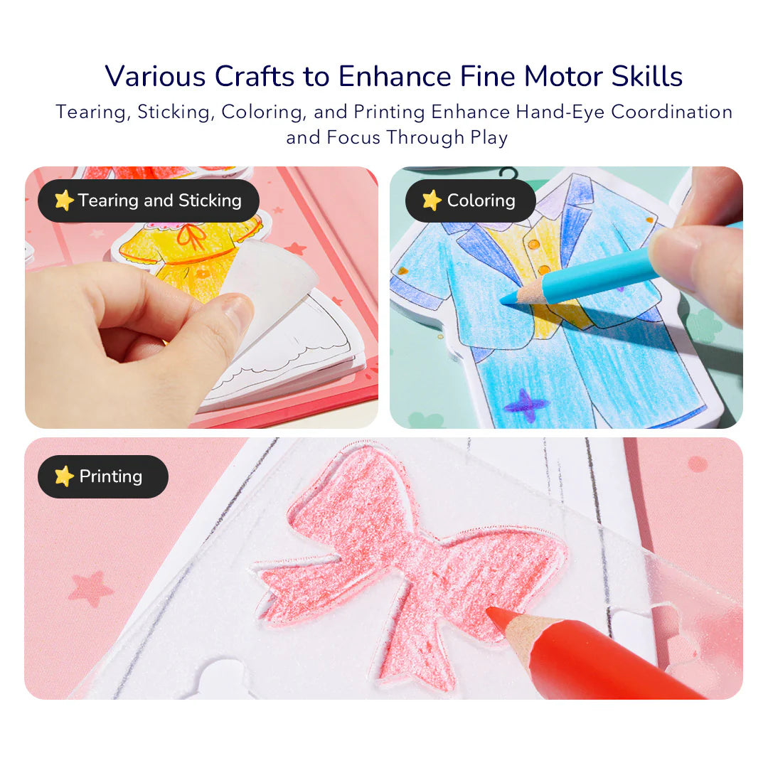 Kolorowanka i przebieranka 2w1 mideer – Przyjaciółki