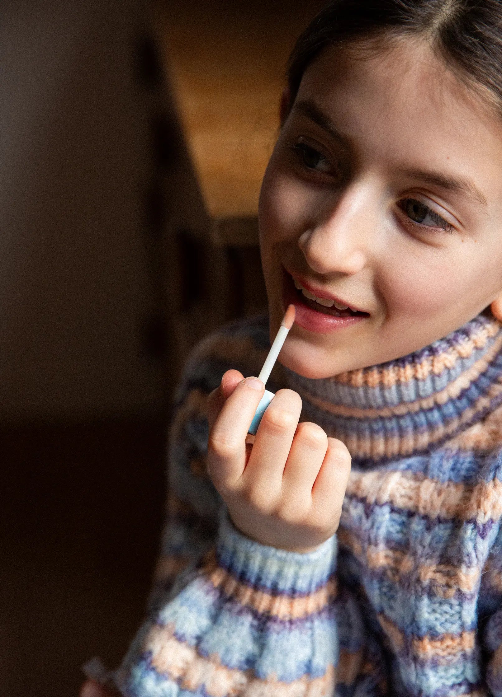 Błyszczyk dla dzieci Namaki – brokatowy róż