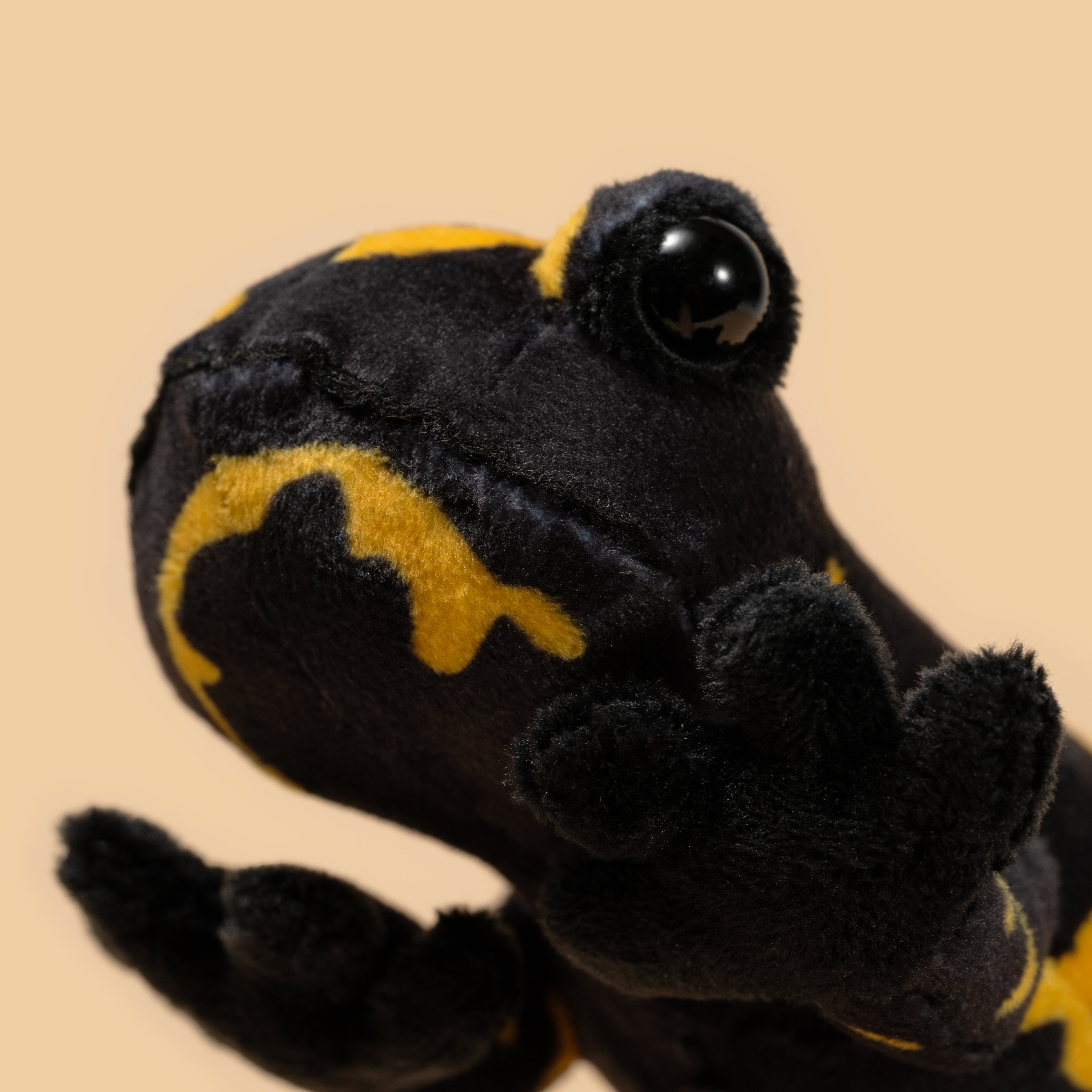 Pluszak salamandra plamista czarno-żółta z miękkiego materiału od Wild Planet
