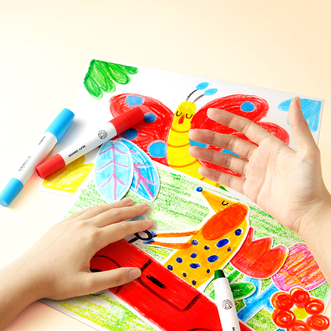 Wiaderko kredek silky crayons mideer – 24 kolory