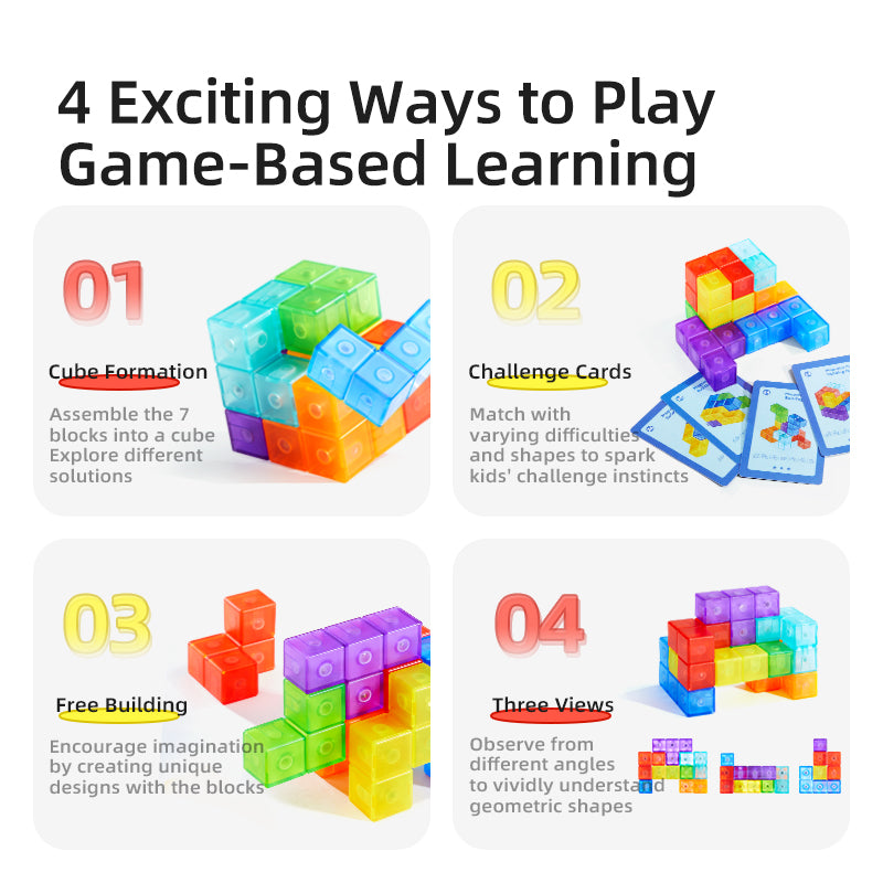 Konstrukcyjna kostka z klocków magnetycznych mideer