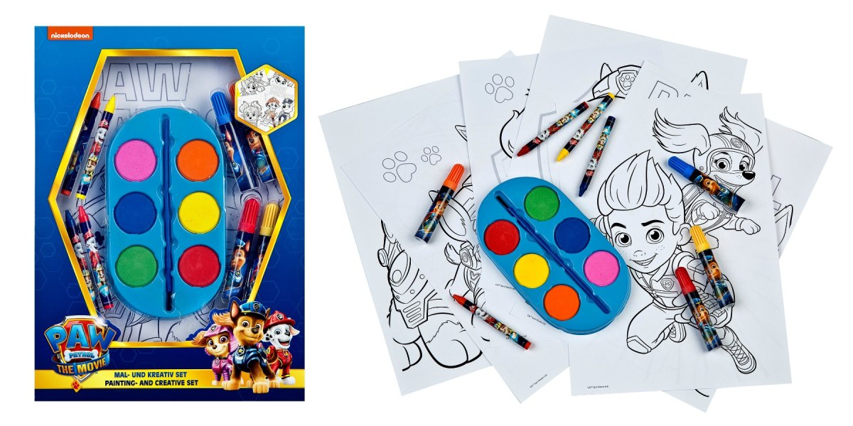 Libro para colorear de Paw Patrol con pinturas Yamann conjunto para pintar y colorear para niños