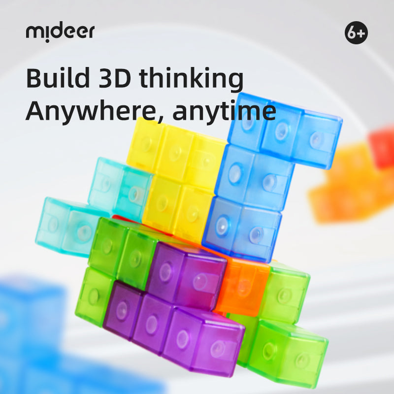 Konstrukcyjna kostka z klocków magnetycznych mideer