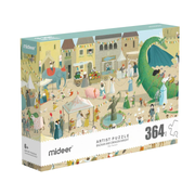 Puzzle artystyczne dla dzieci mideer z motywem smoka i rycerza, 364 elementy