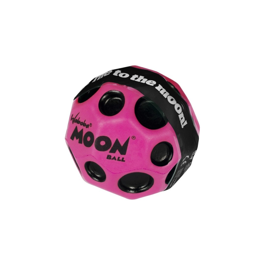 Różowa piłeczka Waboba Moon Ball do zabawy w wodzie i na lądzie