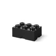 Czarny pojemnik LEGO Brick 6 do przechowywania z motywem klocka LEGO