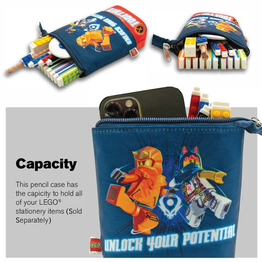 Piórnik LEGO Ninjago z motywem ninja, pojemny na przybory szkolne i drobiazgi