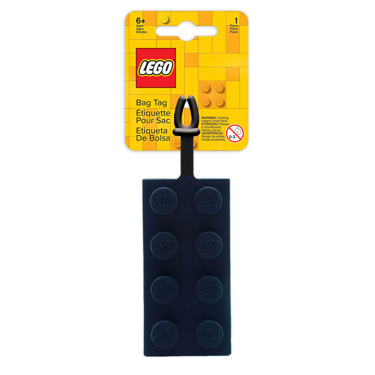 LEGO® Brick Luggage Tag (Black)