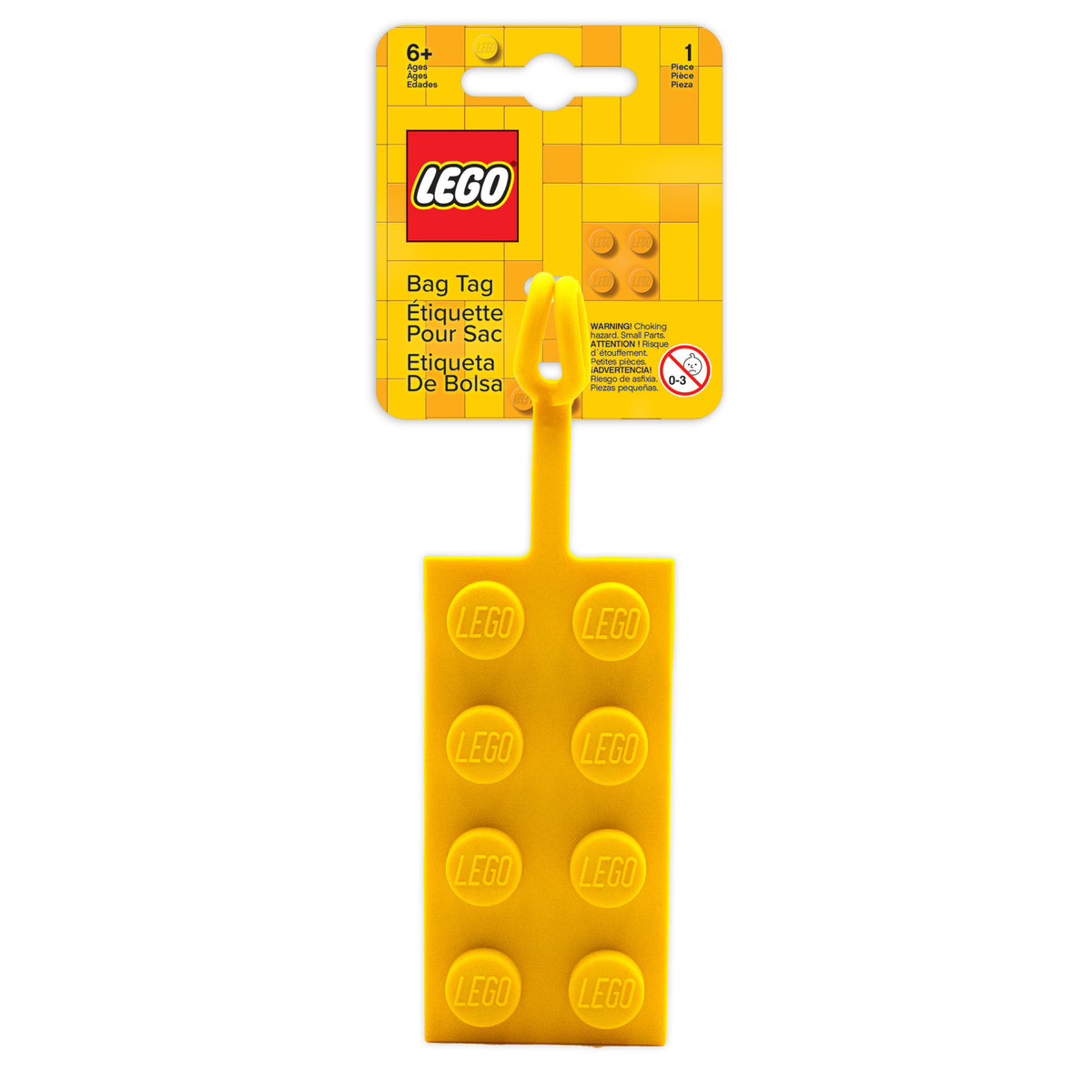 LEGO® Brick Luggage Tag (Yellow)