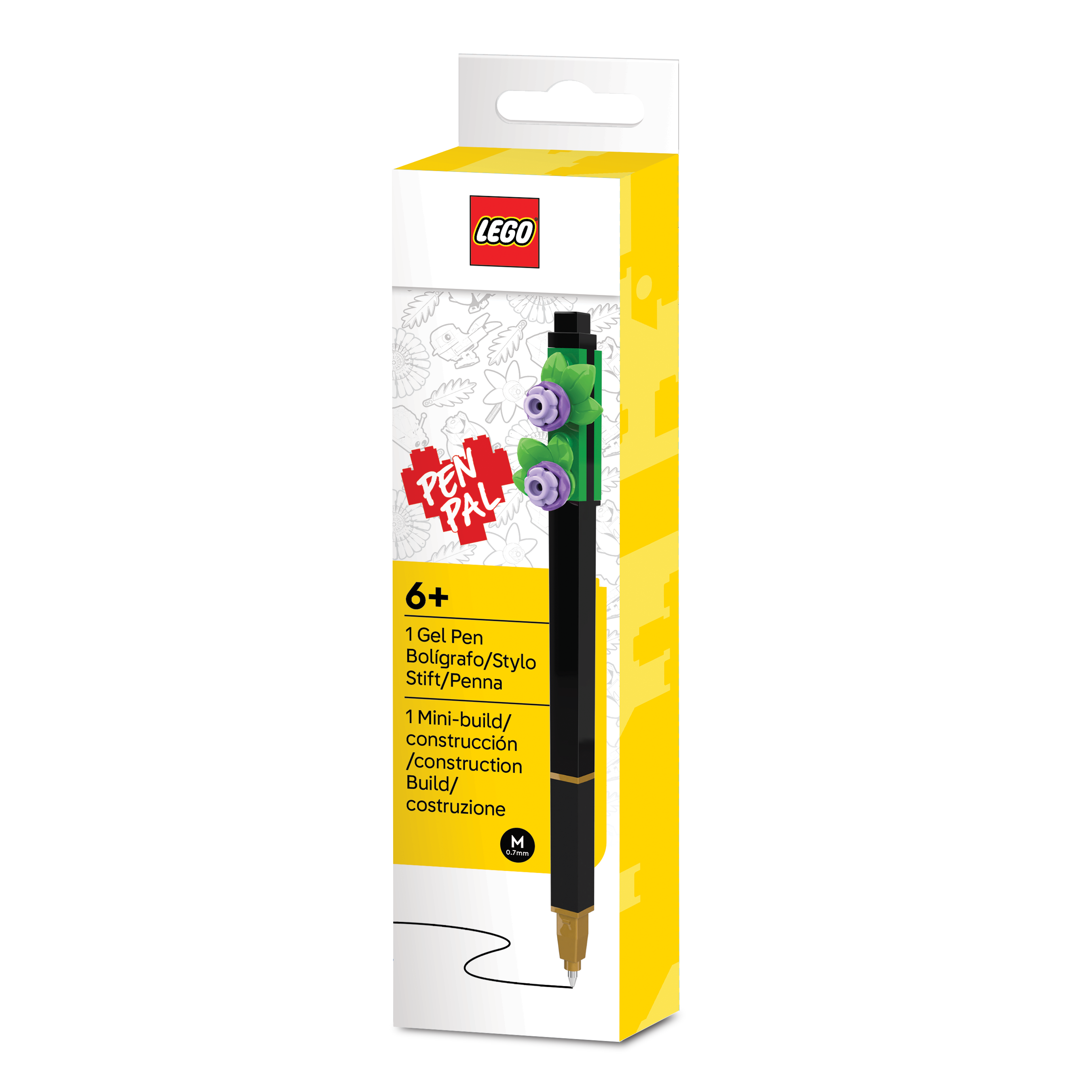 Długopis żelowy LEGO® Botanicals Pen Pal – kwiat lawendy