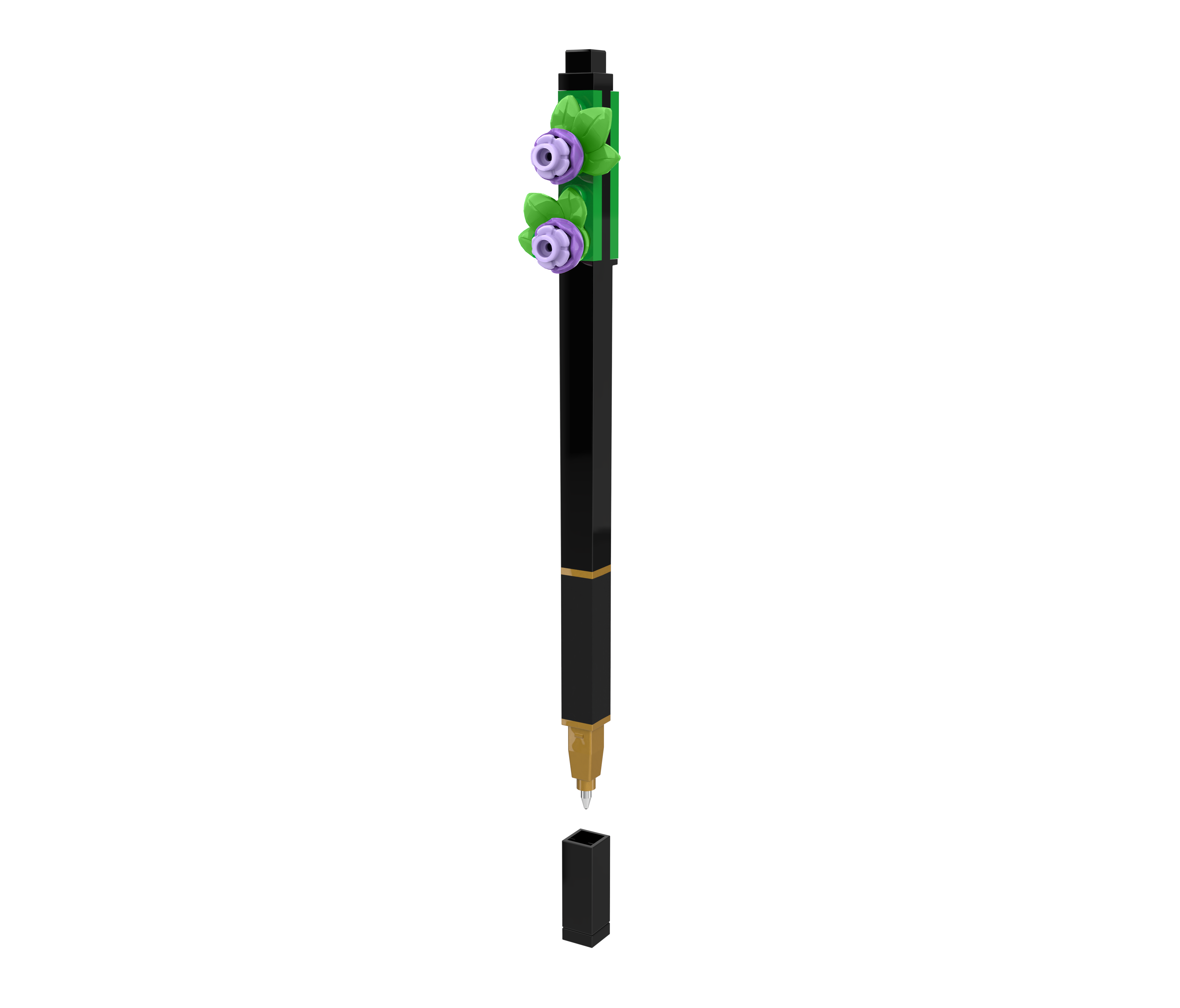 Długopis żelowy LEGO® Botanicals Pen Pal – kwiat lawendy