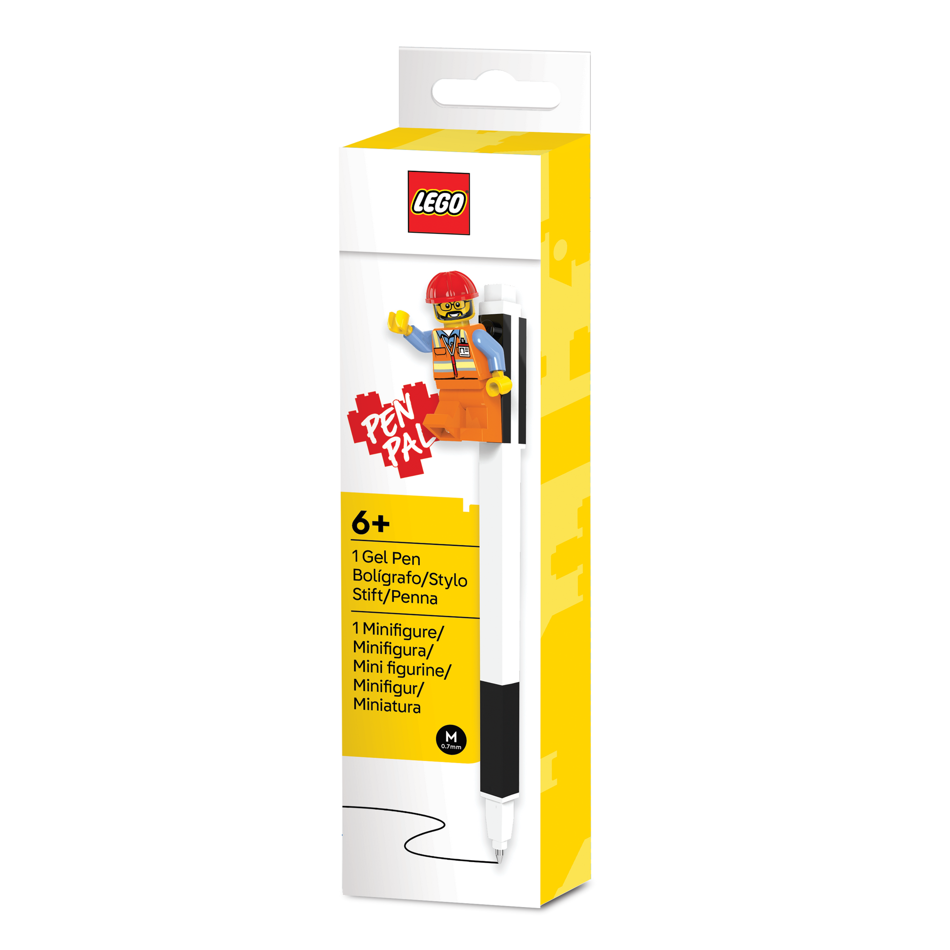 Długopis żelowy LEGO® Pen Pal z Minifigurką – czarny
