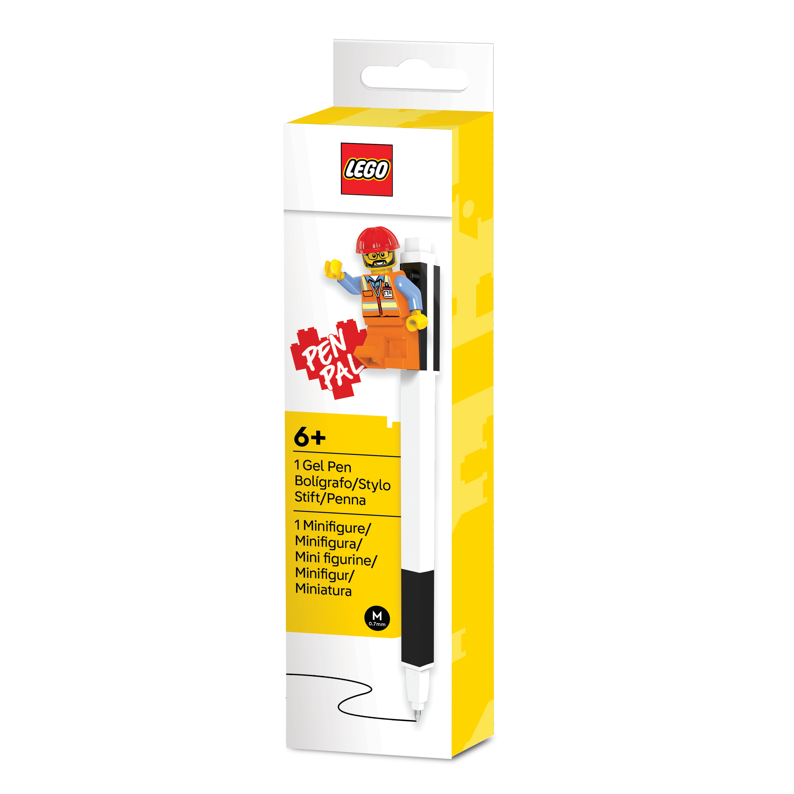 Długopis żelowy LEGO® Pen Pal z Minifigurką – czarny