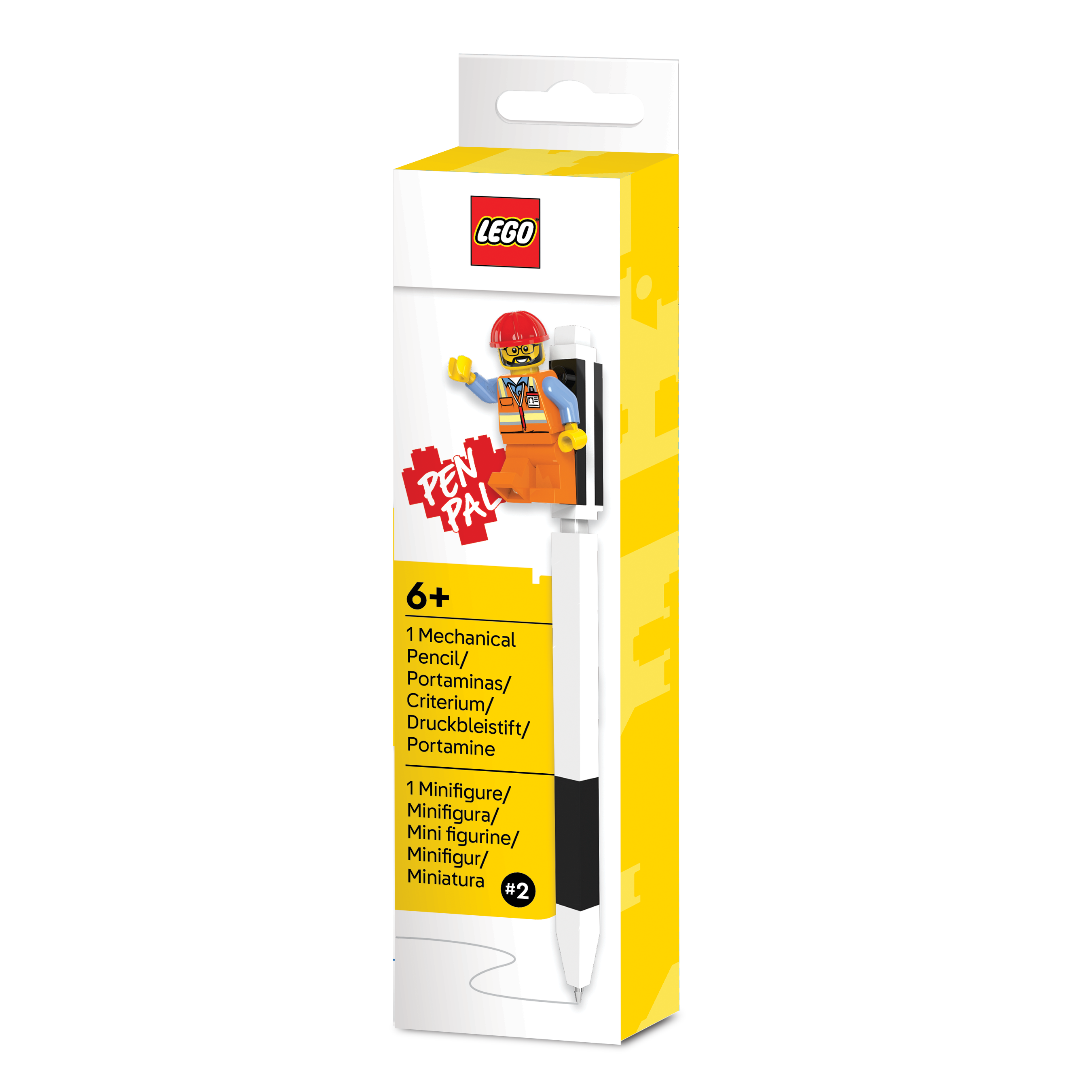 Ołówek mechaniczny LEGO® Pen Pal z Minifigurką – czarny