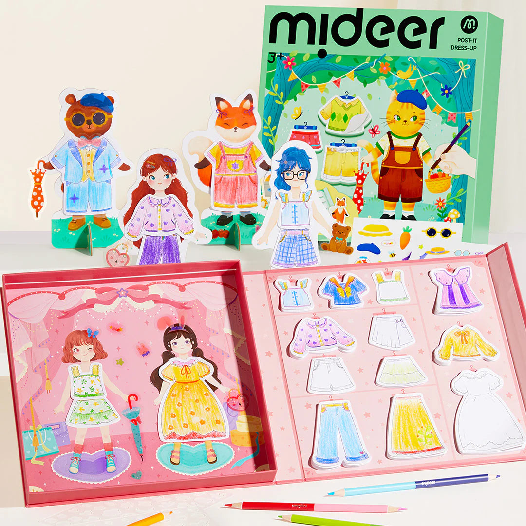 Kolorowanka i przebieranka 2w1 mideer – Przyjaciółki