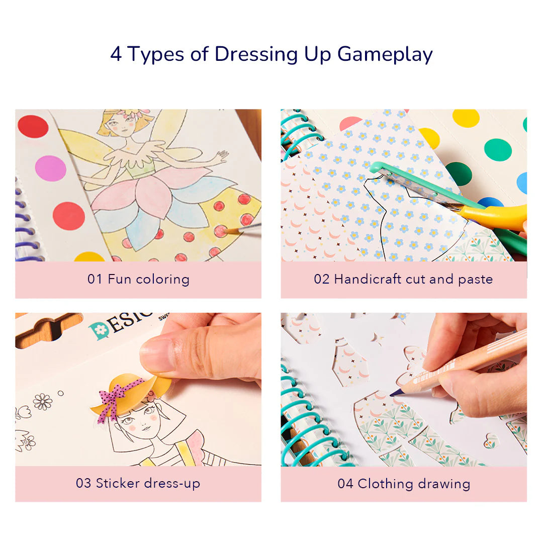 Zeszyt kreatywny małego designera mideer – Magiczny klub