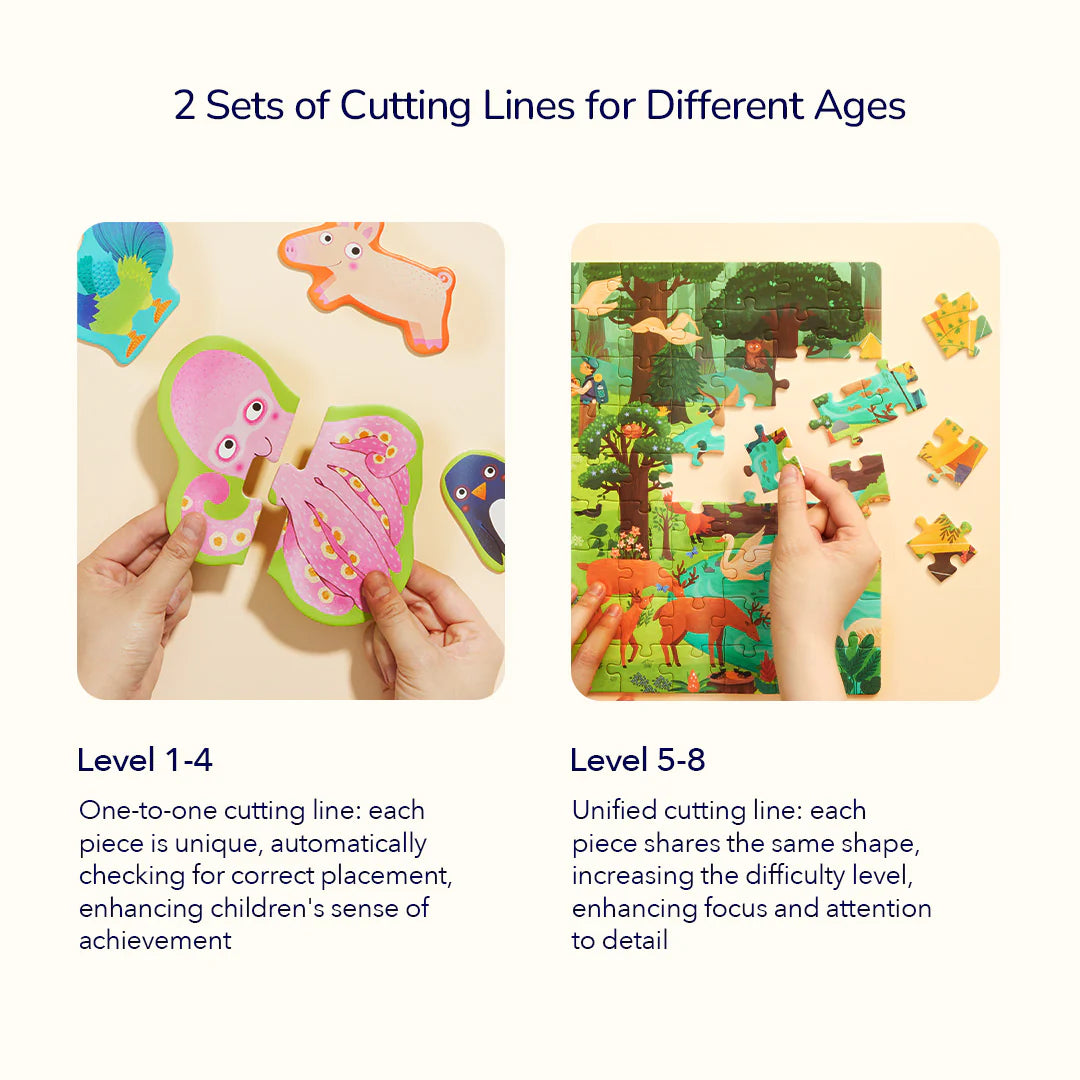 Puzzle dziecięce Level Up! 2 mideer – Dinoinżynierzy