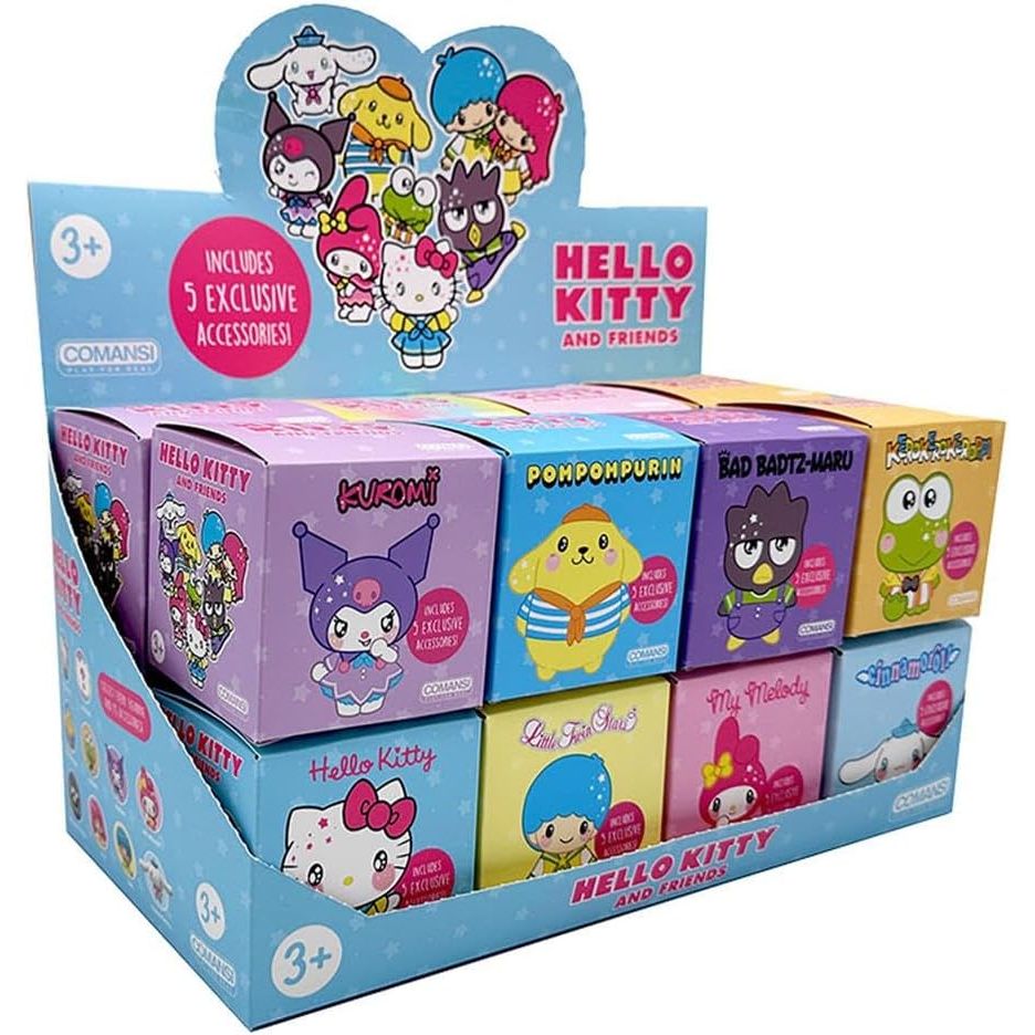 Figura de Hello Kitty y amigos conjunto con 5 accesorios exclusivos de LOQI