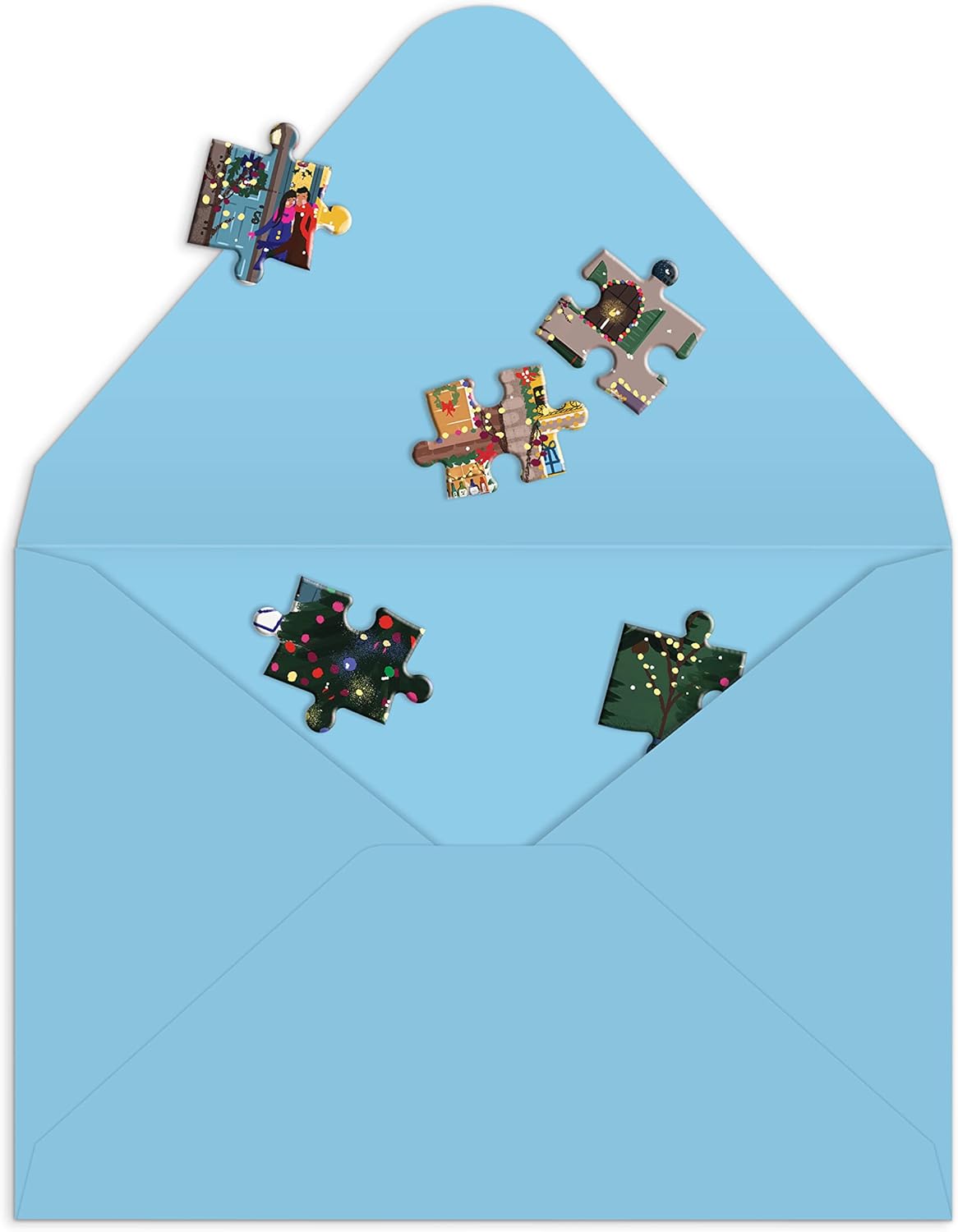 Puzzle i kartka świąteczna Galison – Joy Laforme Winter Lights (500 el.)