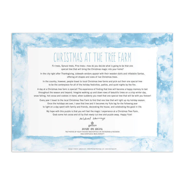 Puzzle Galison Michael Storrings – Christmas Tree Farm (1000 el.)