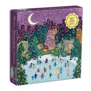 Puzzle świąteczne Galison – Merry Moonlight Skaters (500 el.)