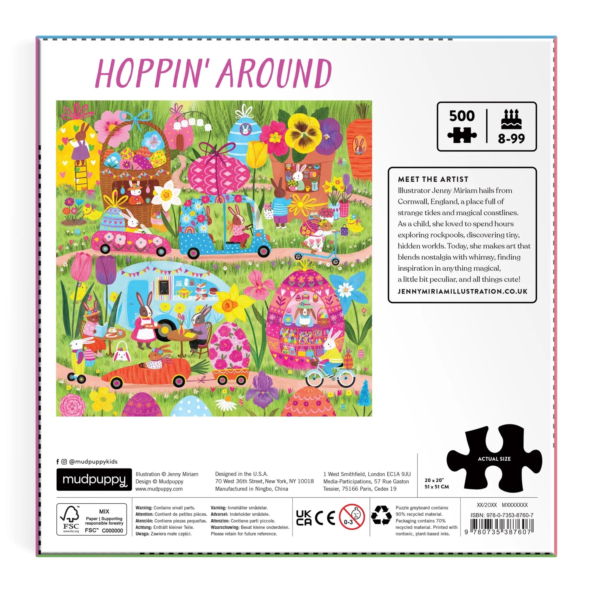 Puzzle Mudpuppy – Hoppin’ Around (500 el.)