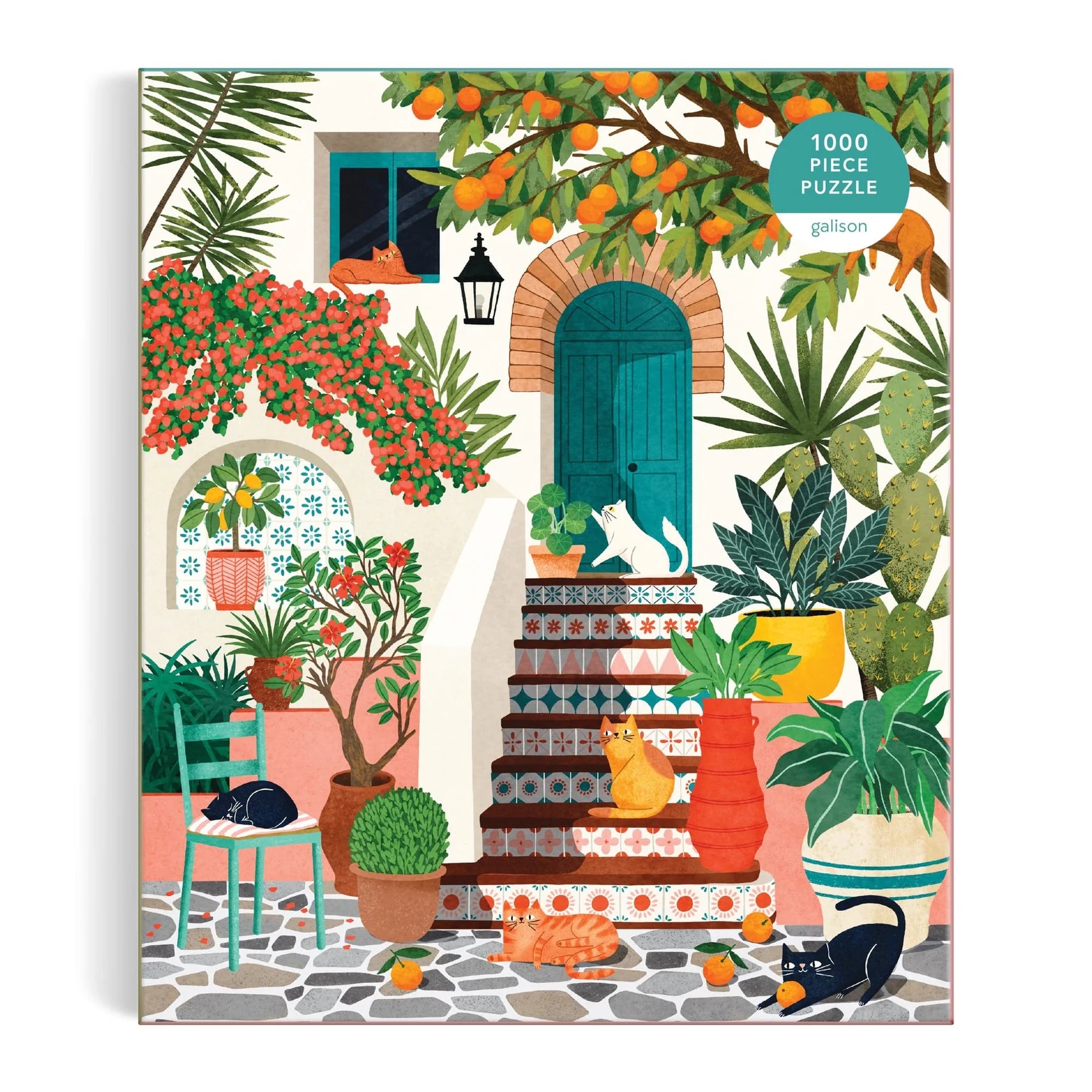 Puzzle Galison – Mediterranean Cats (1000 el.)