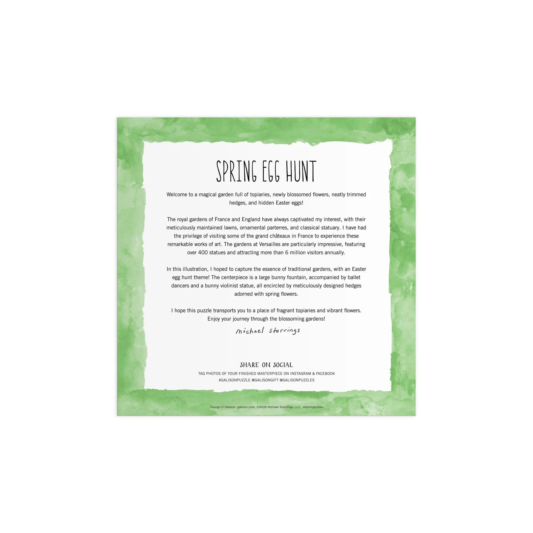 Puzzle Galison – Michael Storrings Wiosenne Poszukiwanie Jajek (500 el.)