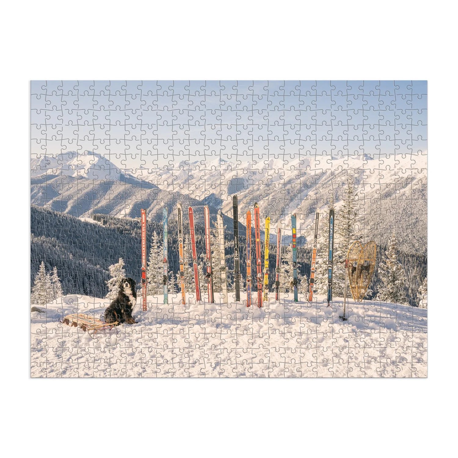 Puzzle dwustronne Galison Gray Malin – The Winter Holiday (500 el.)