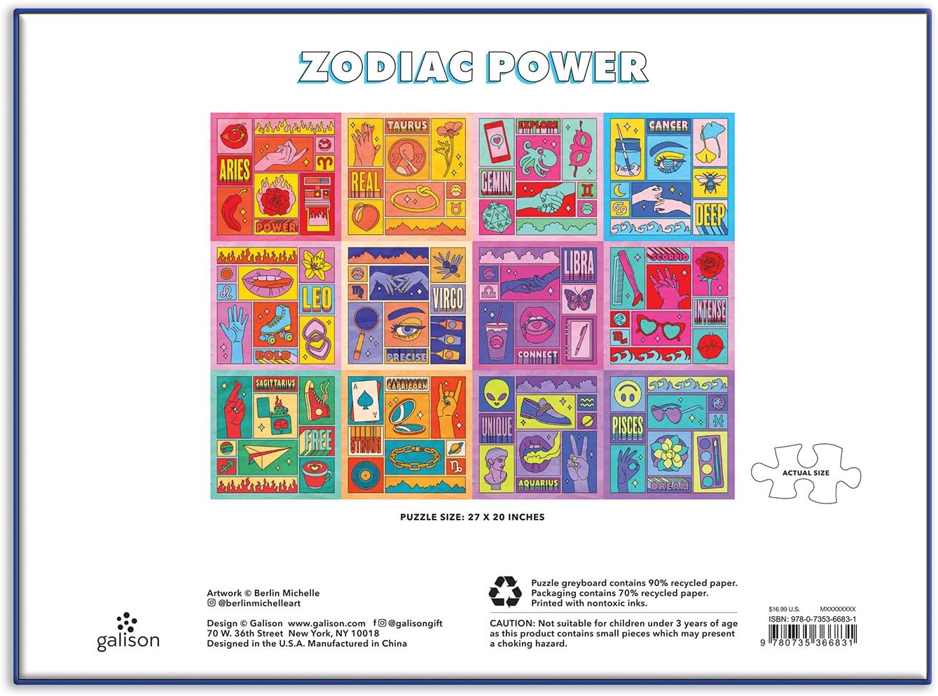 Puzzle Galison – Zodiac Power (1000 el.)