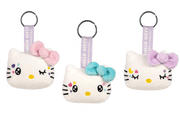 Brelok Hello Kitty pluszowy zestaw trzech breloków z kolorowymi kokardkami od BV JACOB COMPANY