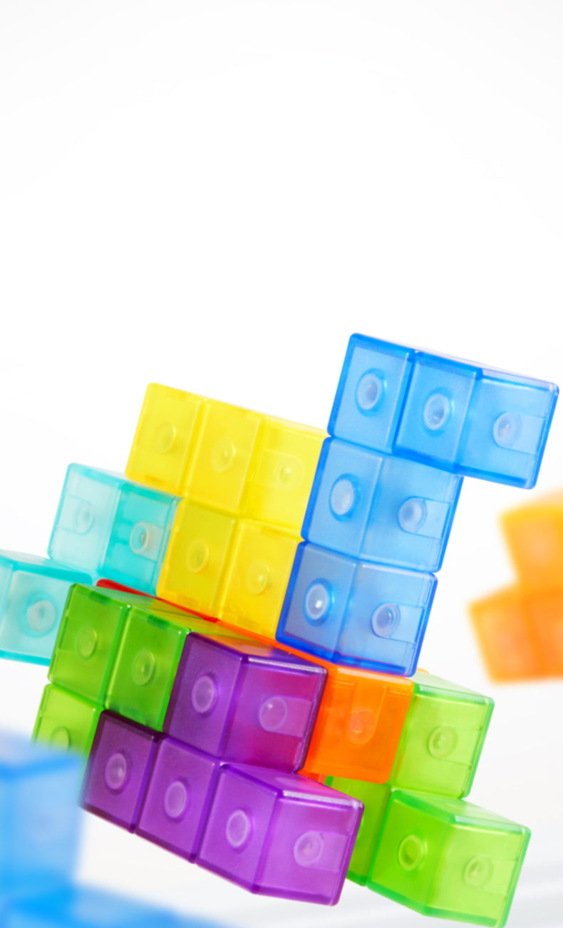 Konstrukcyjna kostka z klocków magnetycznych mideer