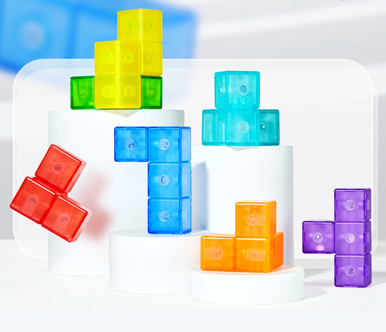 Konstrukcyjna kostka z klocków magnetycznych mideer