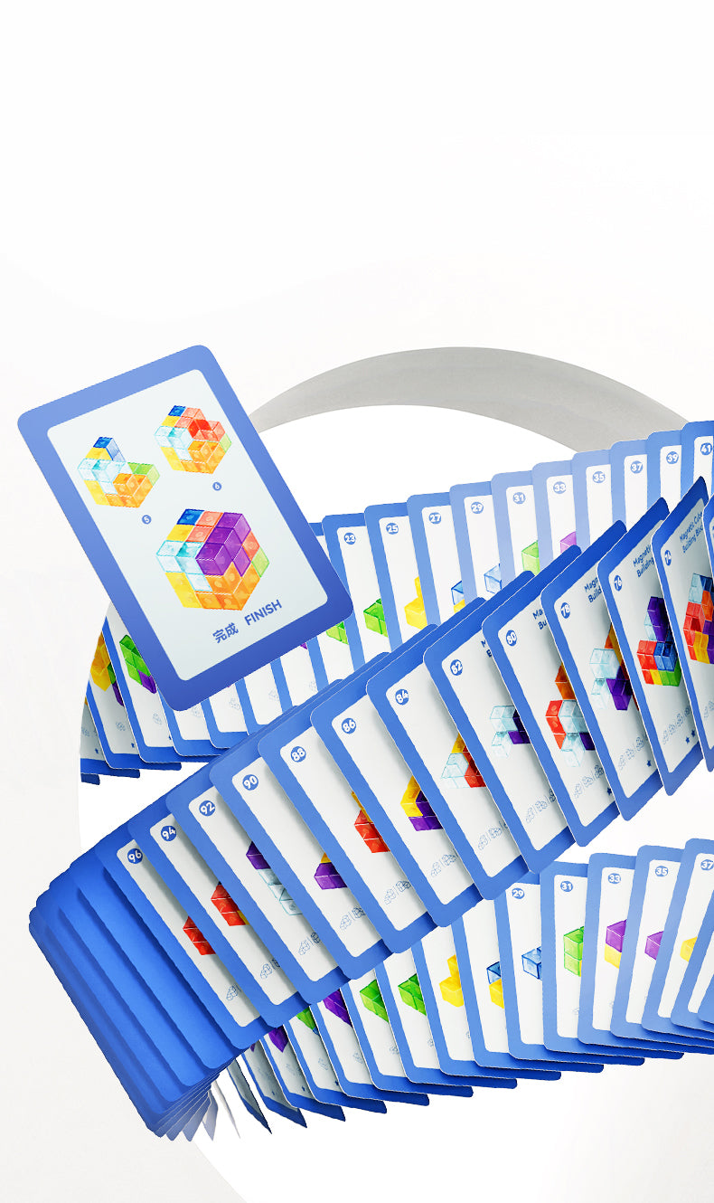 Konstrukcyjna kostka z klocków magnetycznych mideer