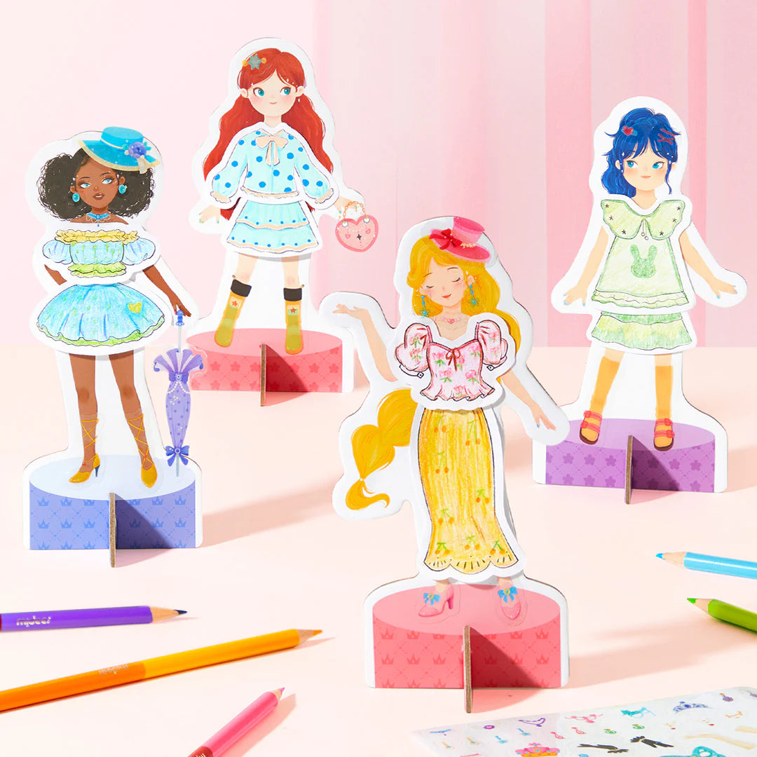 Kolorowanka i przebieranka 2w1 mideer – Przyjaciółki