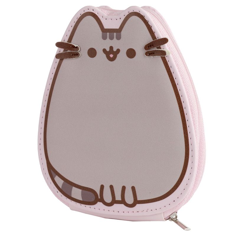 Yamann Maniküre-Set Katze Pusheen in rosa Etui mit Druck der Katze Pusheen