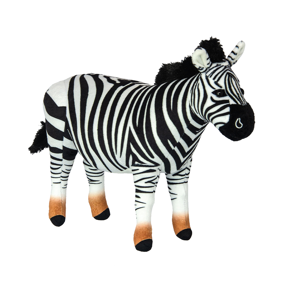 Pluszak zebra dla dzieci od Wild Planet miękka czarno-biała zabawka pluszowa