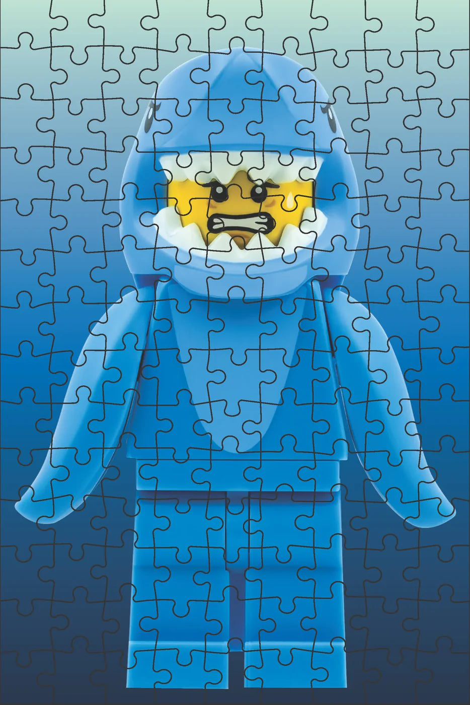Zagadkowe minipuzzle LEGO® – Minifigurka czerwona edycja (126 el.)