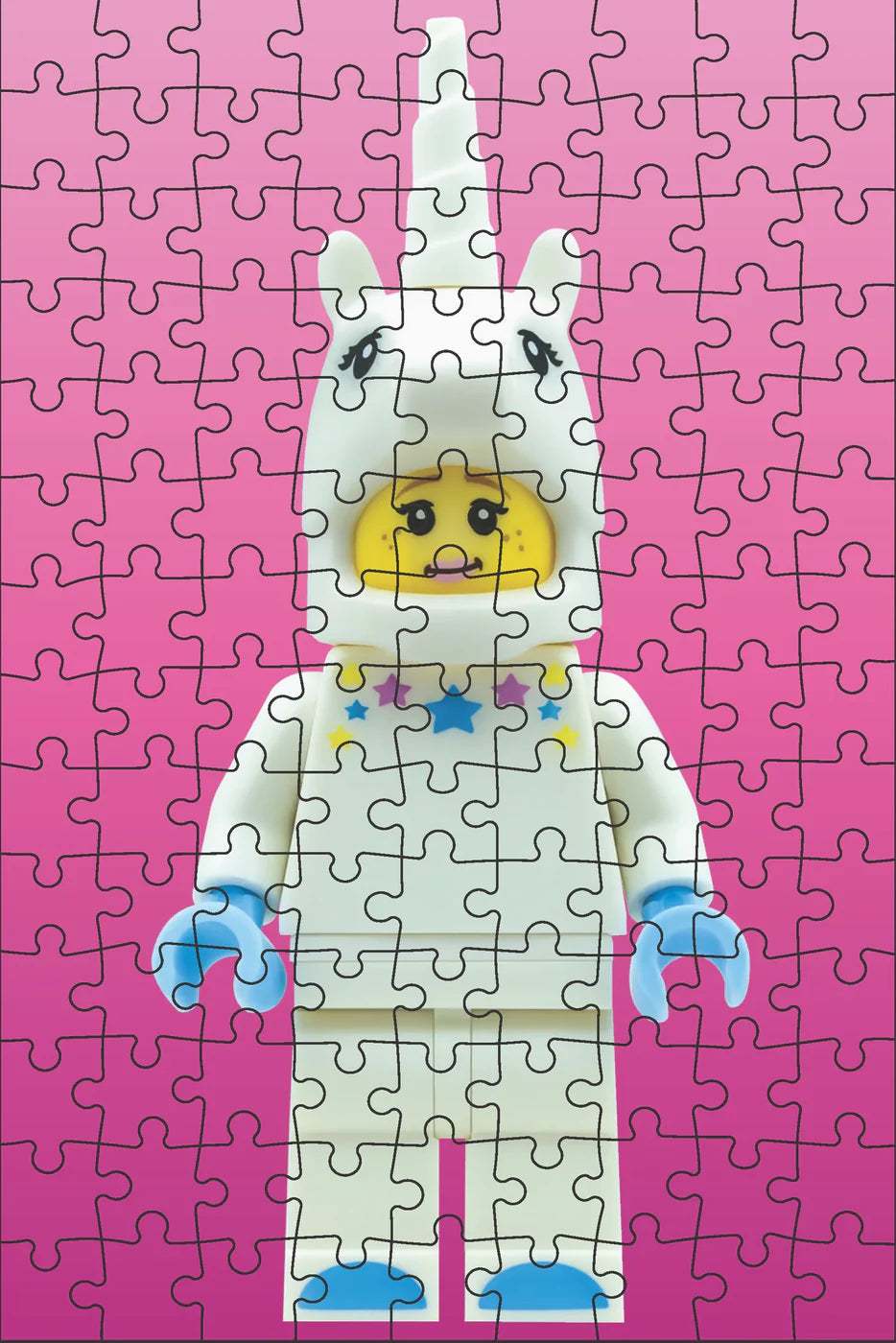 Zagadkowe minipuzzle LEGO® – Minifigurka czerwona edycja (126 el.)