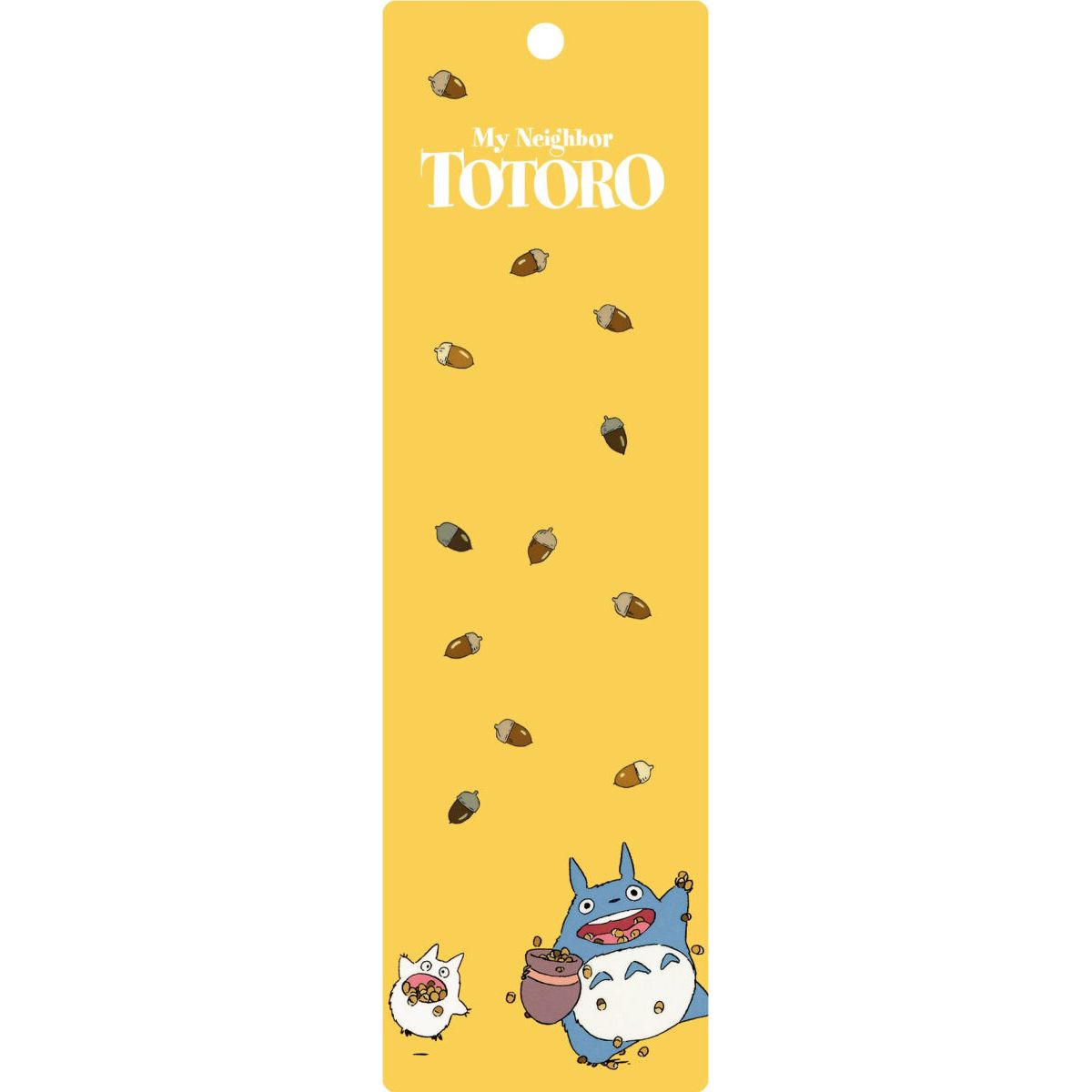 Zakładka My Neighbor Totoro z postaciami Totoro i akcentami jesiennymi na żółtym tle