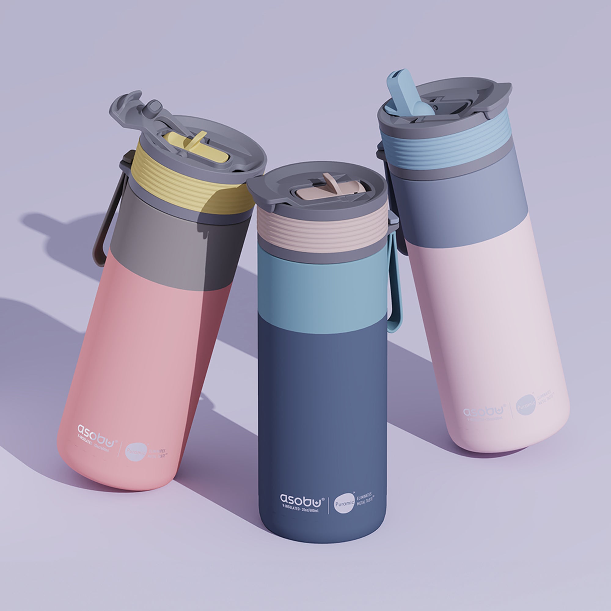 Kubek termiczny Aspen Asobu – pastel peach 600 ml