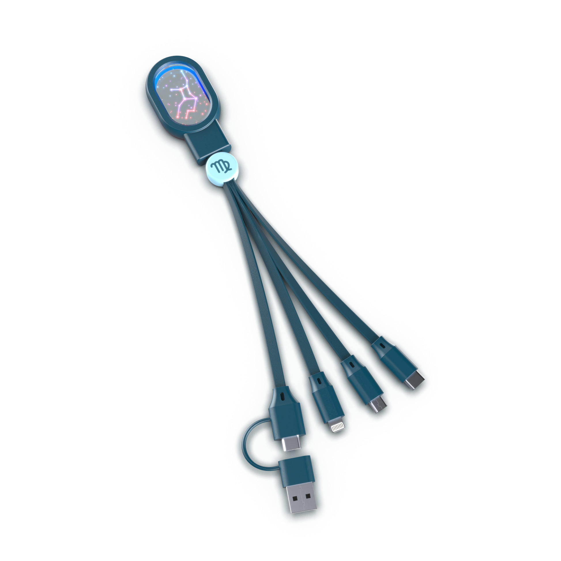 WABOBA AB kabel 5 w 1 do ładowania z wieloma końcówkami USB do różnych urządzeń