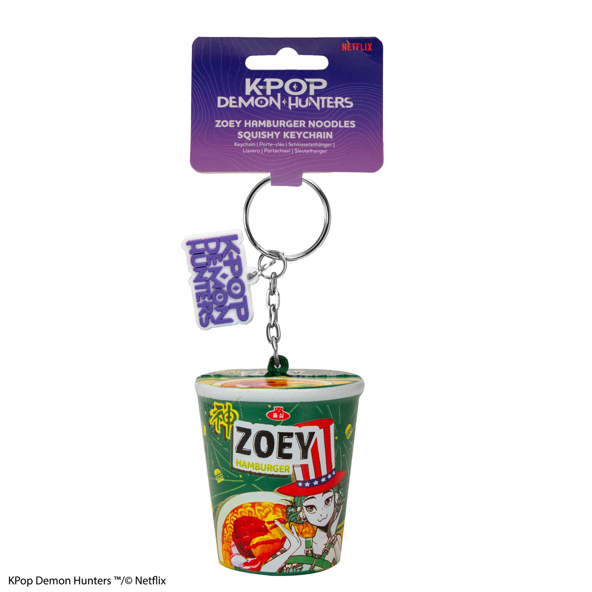 Squishy keychain – Zoey Hamburger Noodles
