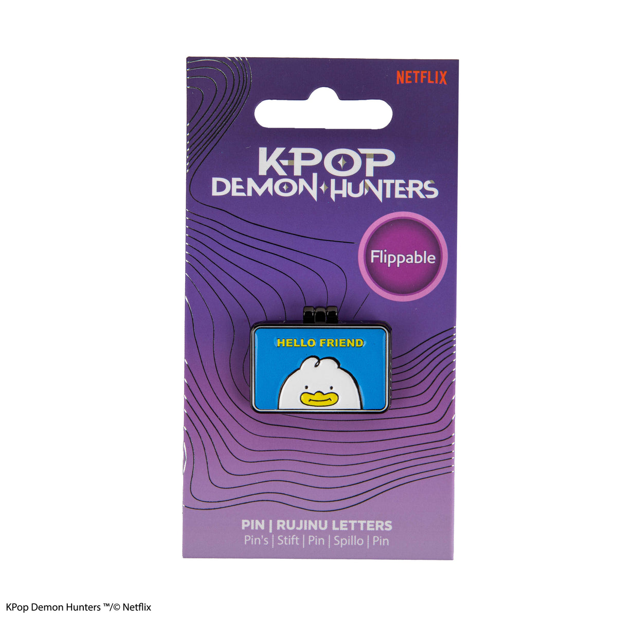 Metal pin Demon Hunters - Rujinu Letters