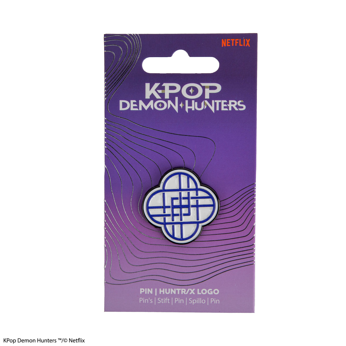 Metal pin Demon Hunters - HUNTR/X Logo